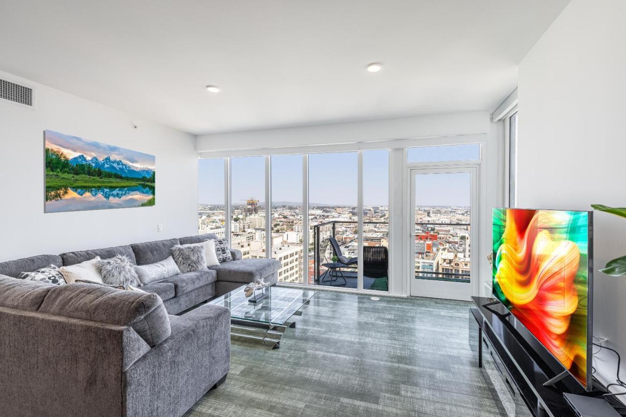 Top Floor High Rise 3 Bed Dtla Skyscraper Penthouse Los Angeles Buitenkant foto