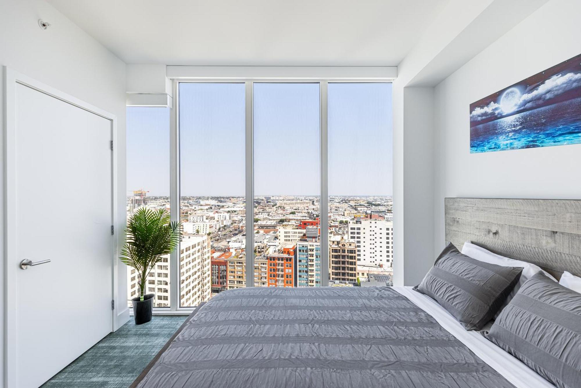 Top Floor High Rise 3 Bed Dtla Skyscraper Penthouse Los Angeles Buitenkant foto