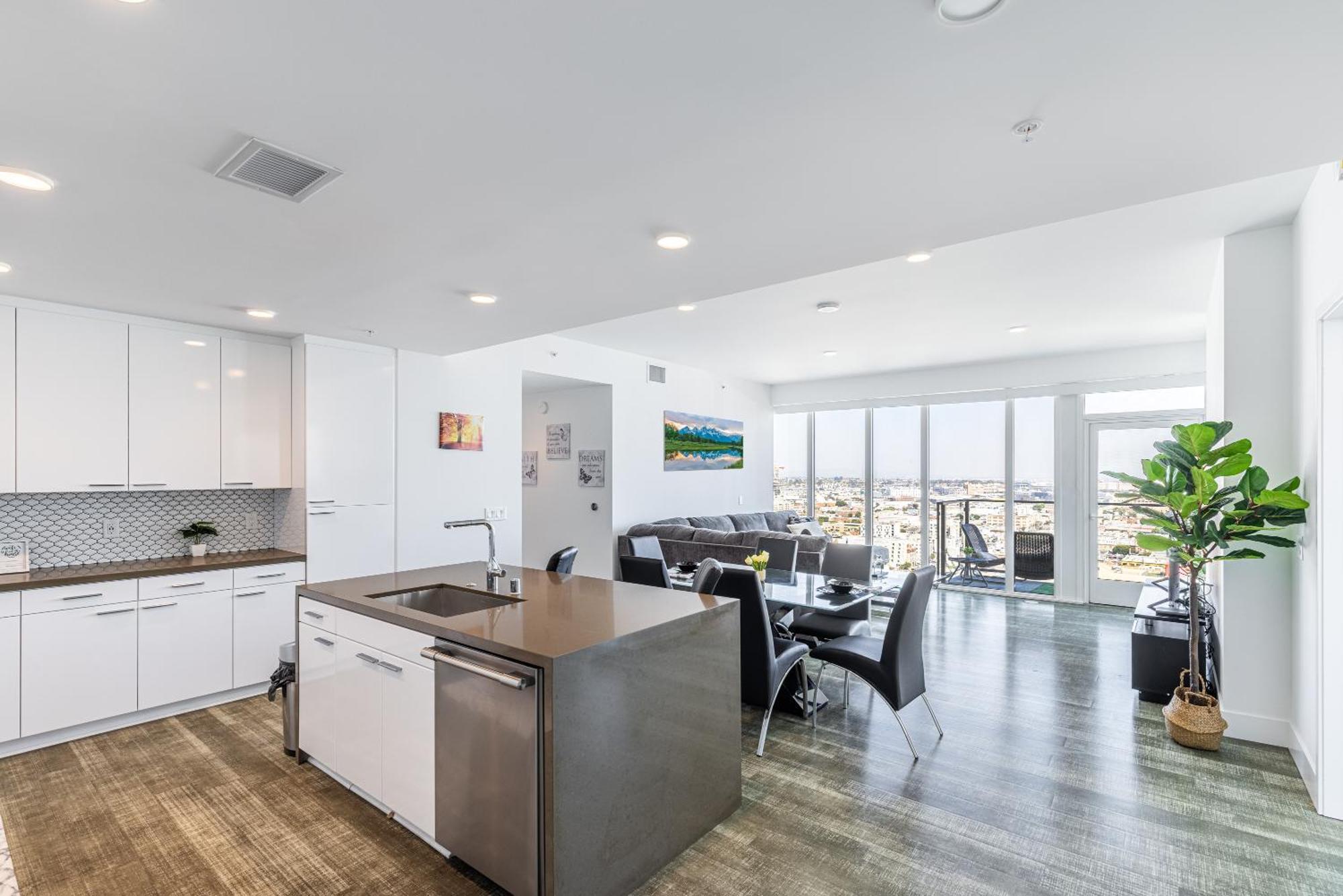 Top Floor High Rise 3 Bed Dtla Skyscraper Penthouse Los Angeles Buitenkant foto