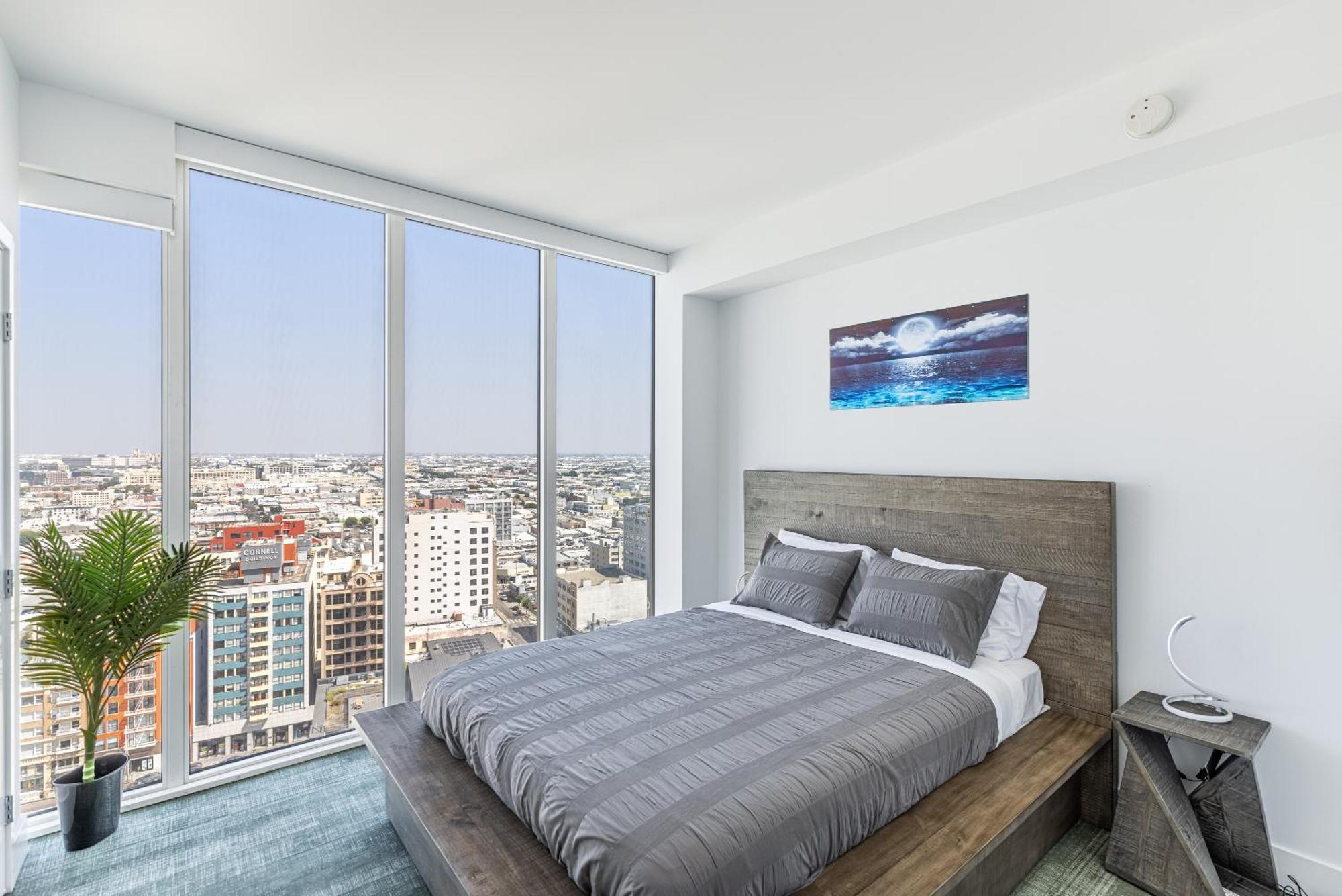 Top Floor High Rise 3 Bed Dtla Skyscraper Penthouse Los Angeles Buitenkant foto